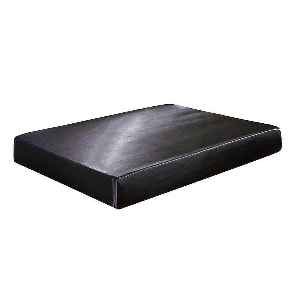 Home Textile Bed Sheet Solid Fitted Sheets 99x190x30cm Black