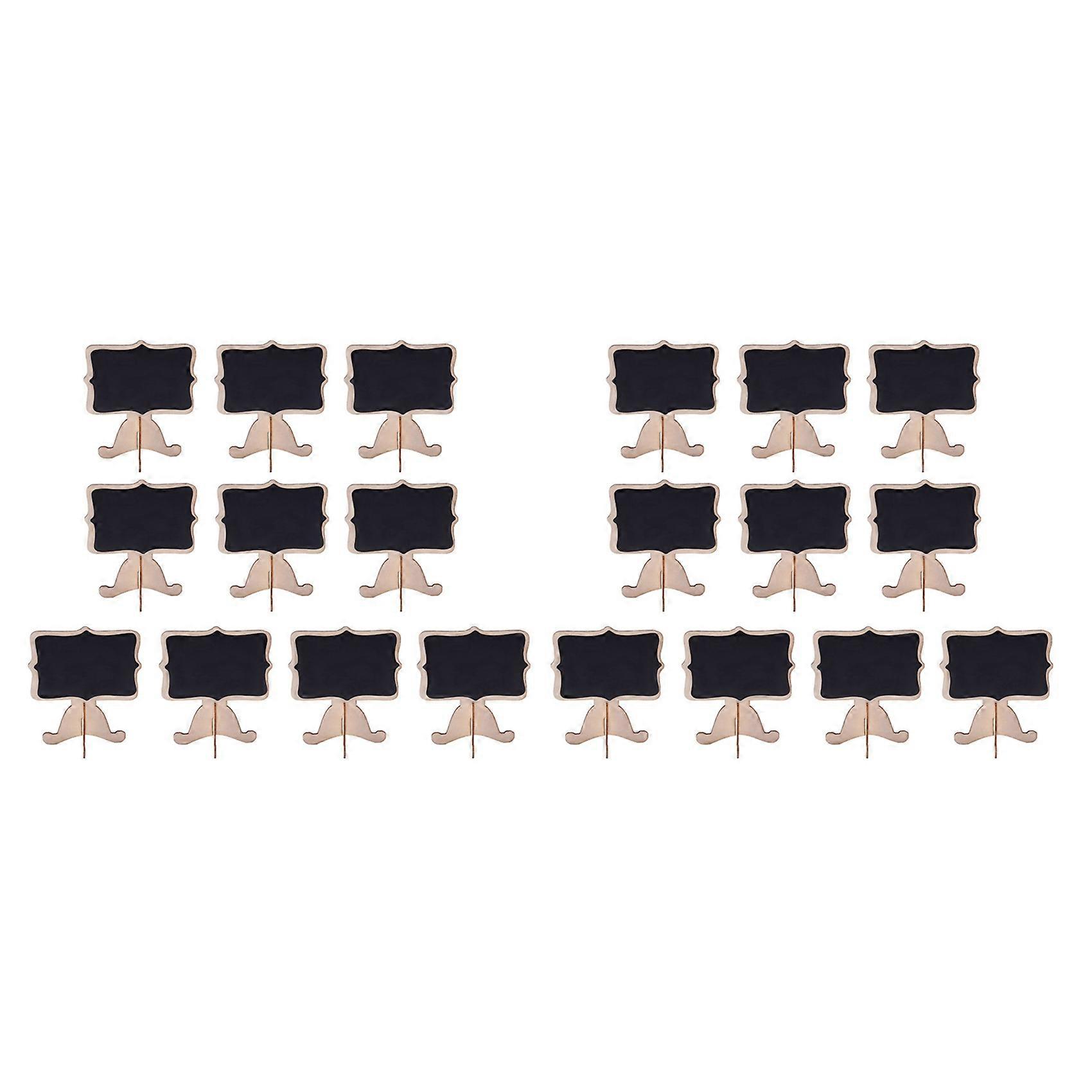 20 Pcs Mini Wooden Small Wedding Blackboard Message Table Number Chalkboard