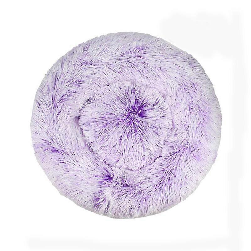MIMIGO Luxurious Orthopedic Donut Dog Bed Fluffy Lightweight Bedding Pads for Dogs & Cats Made from Ultra-Comfortable Faux Fur with an Anti-Slip Botto