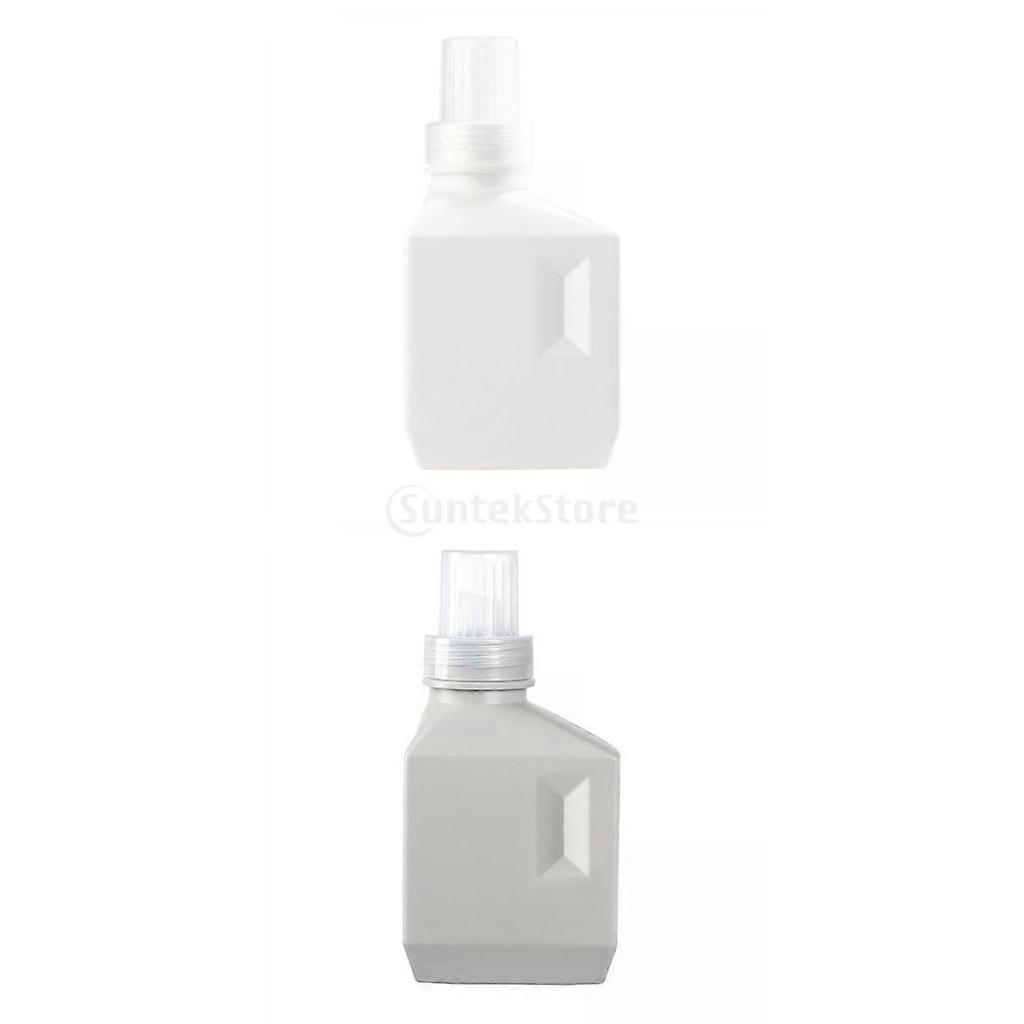 2x Refillable Laundry Bottle Sign Posted Reusable Detergent Shampoo Liquid