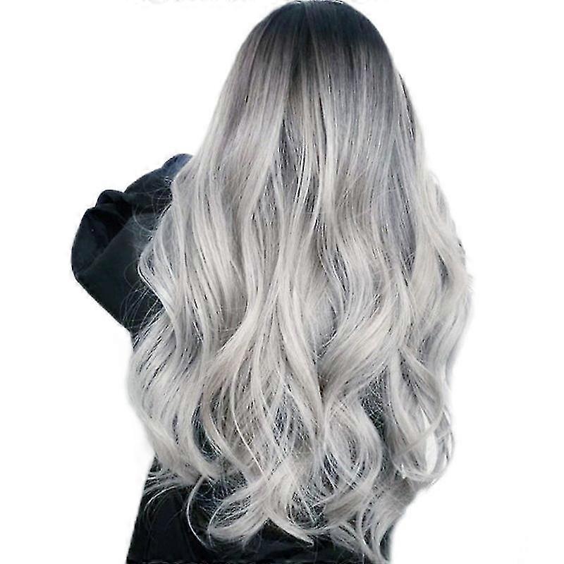 Wigs For Women,silver Grey Gradient Wig