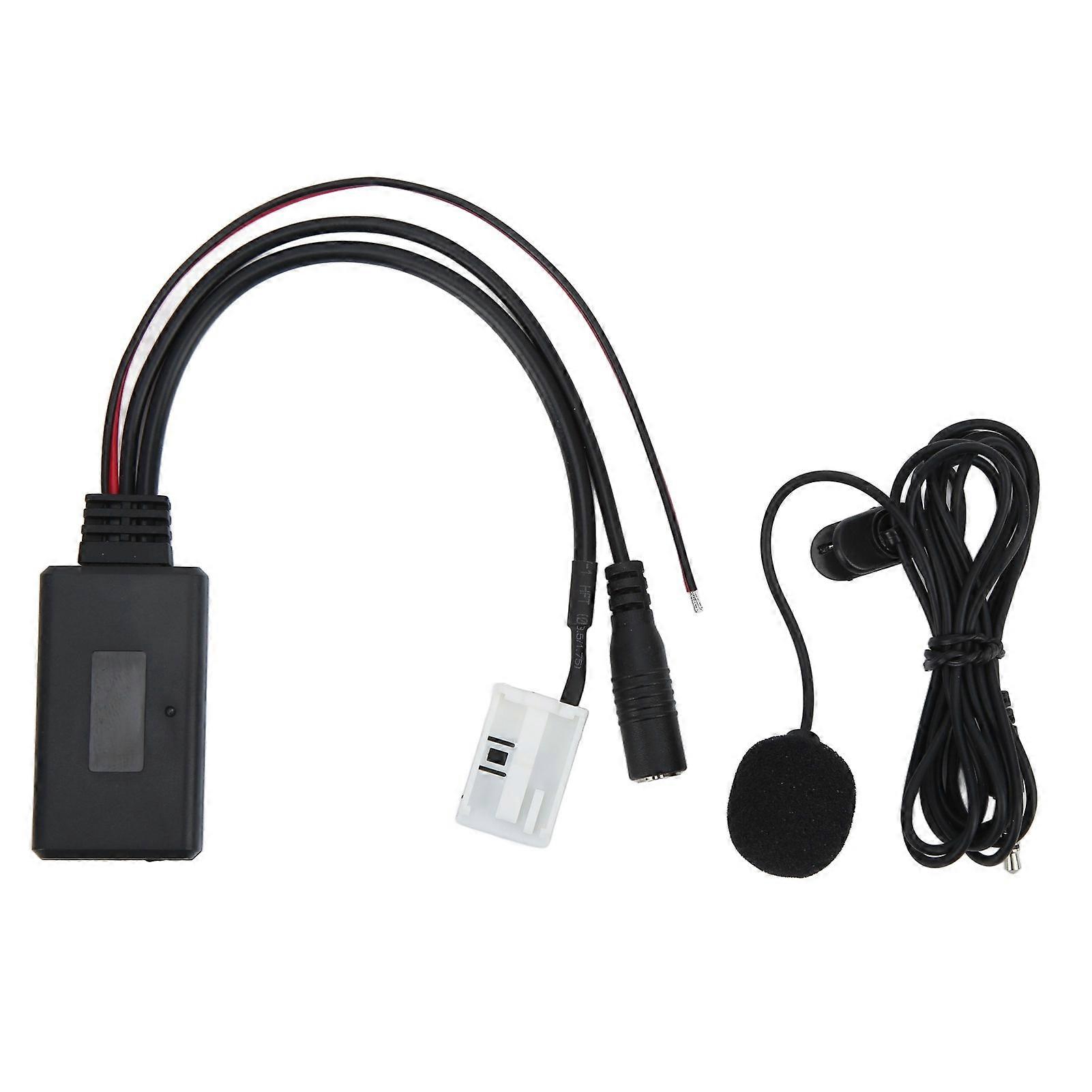 Autoradio Audio-Eingangskabel Bluetooth 5.0 Media Aux Adapter mit Mikrofonersatz für A2 A3 A4 TT 2006