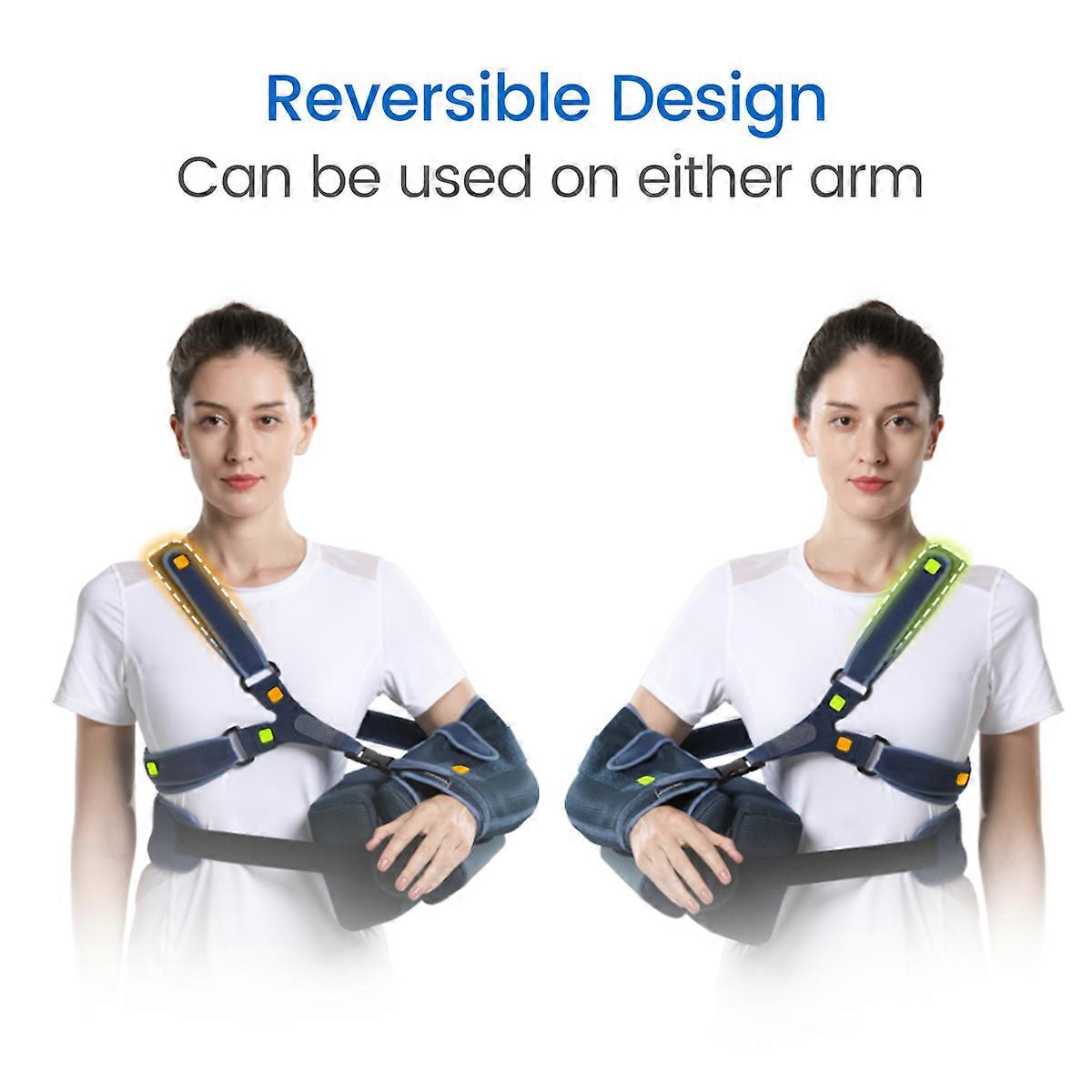HaKeLai VELPEAU Shoulder Abduction Sling with Pillow for Arm Injury Dislocation Fracture Medical Shoulder Immobilizer Support Universal