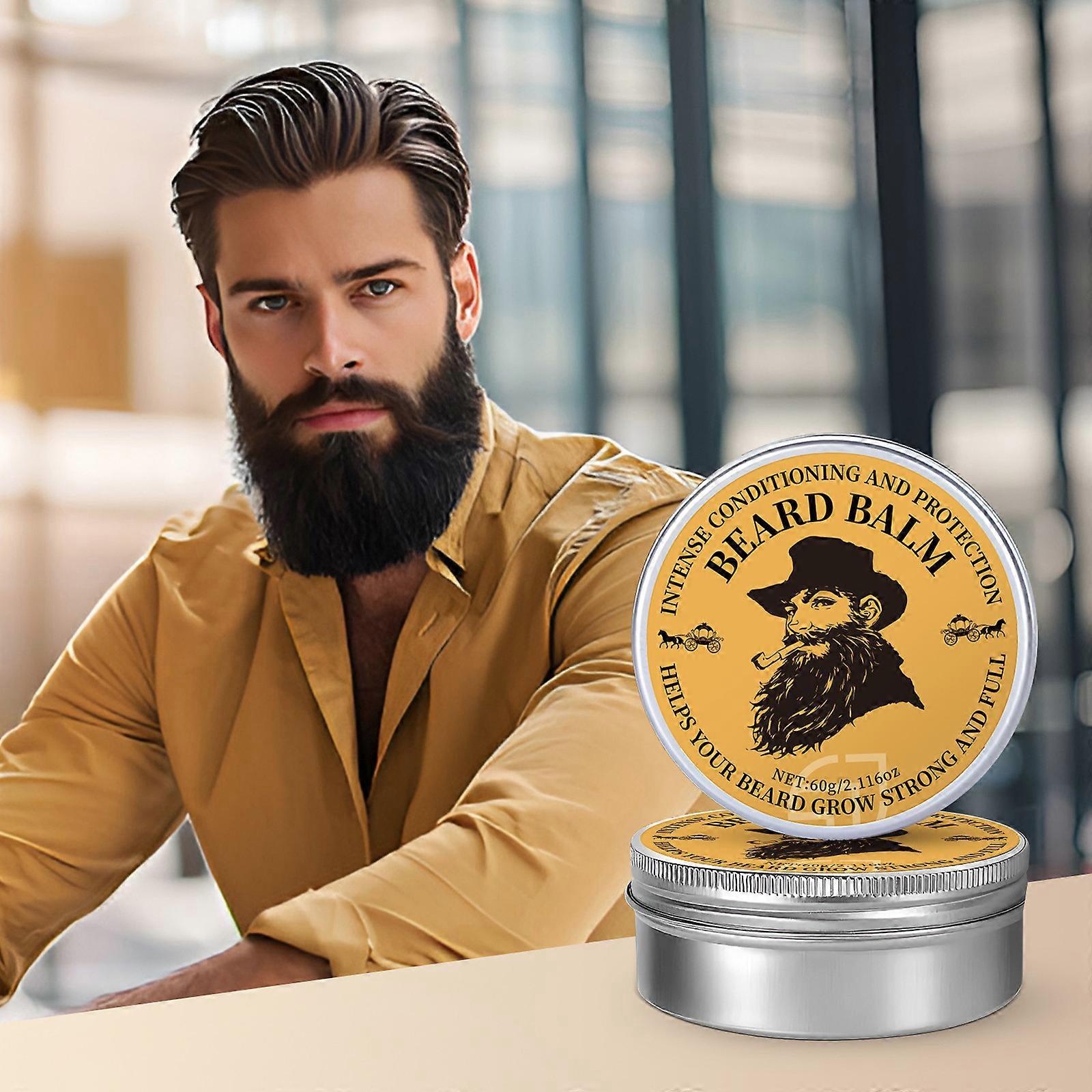 Bartwachs 60G Herren Bartstyling Feuchtigkeitsspendende Formpflege Bartcreme