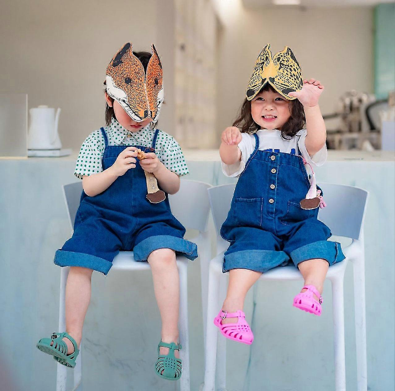 ילדים חמוד ארנב כיסוי ראש שועל קריקטורה כובע בעלי חיים נשף מסכות חג הפסחא אביזרים תחפושות SHZNV