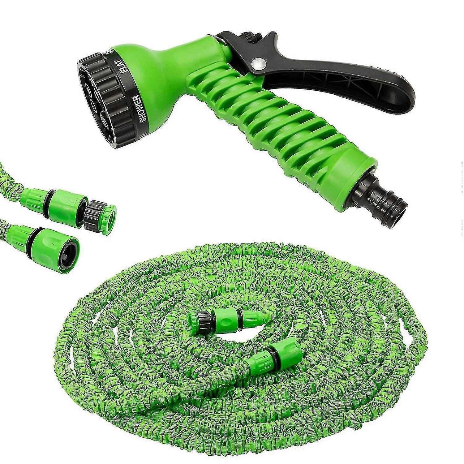 (200ft) Tuyau d’arrosage extensible avec 7 fonctions | Pistolet