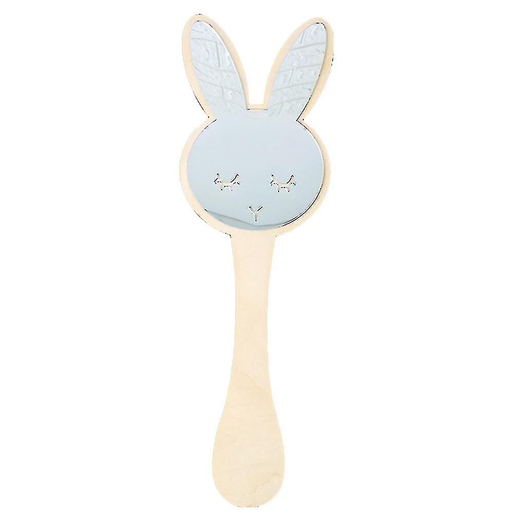 1pc Easter Children Mirror Party Decorative Mirror Rabbit Pattern Mirror Prop