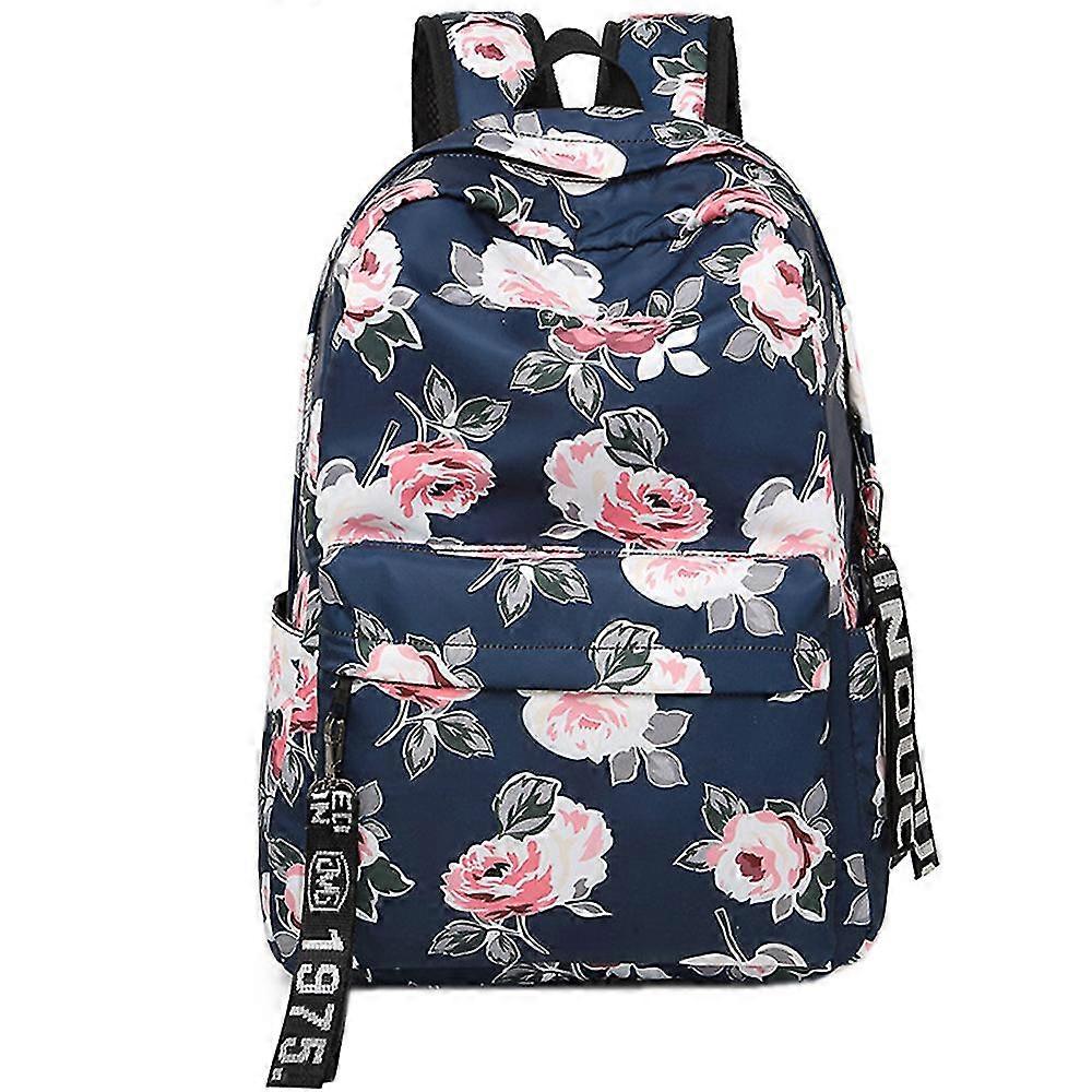 New Flowers Pattern School Backpack