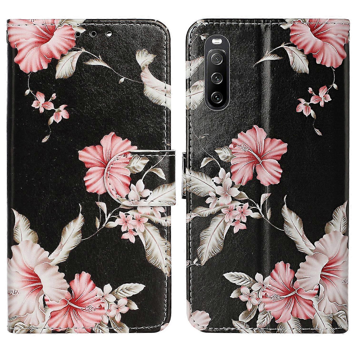Wallet Phone Case For Sony Xperia 10 V Scratch-proof Phone Shell Pattern Printing Leather Cover