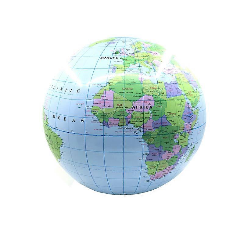 2 Pack 11 Inches Inflatable Globe Blow up World Globe Beach Ball Globe for Party Bags, PVC Material
