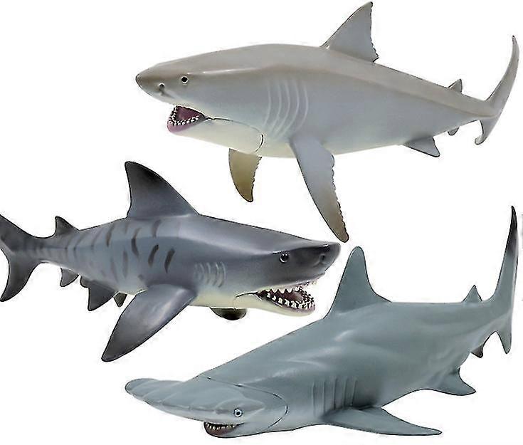 シミュレーションマリンライフ大きな白いサメモデルPvcフィギュアシミュレーションモデル子供のおもちゃ