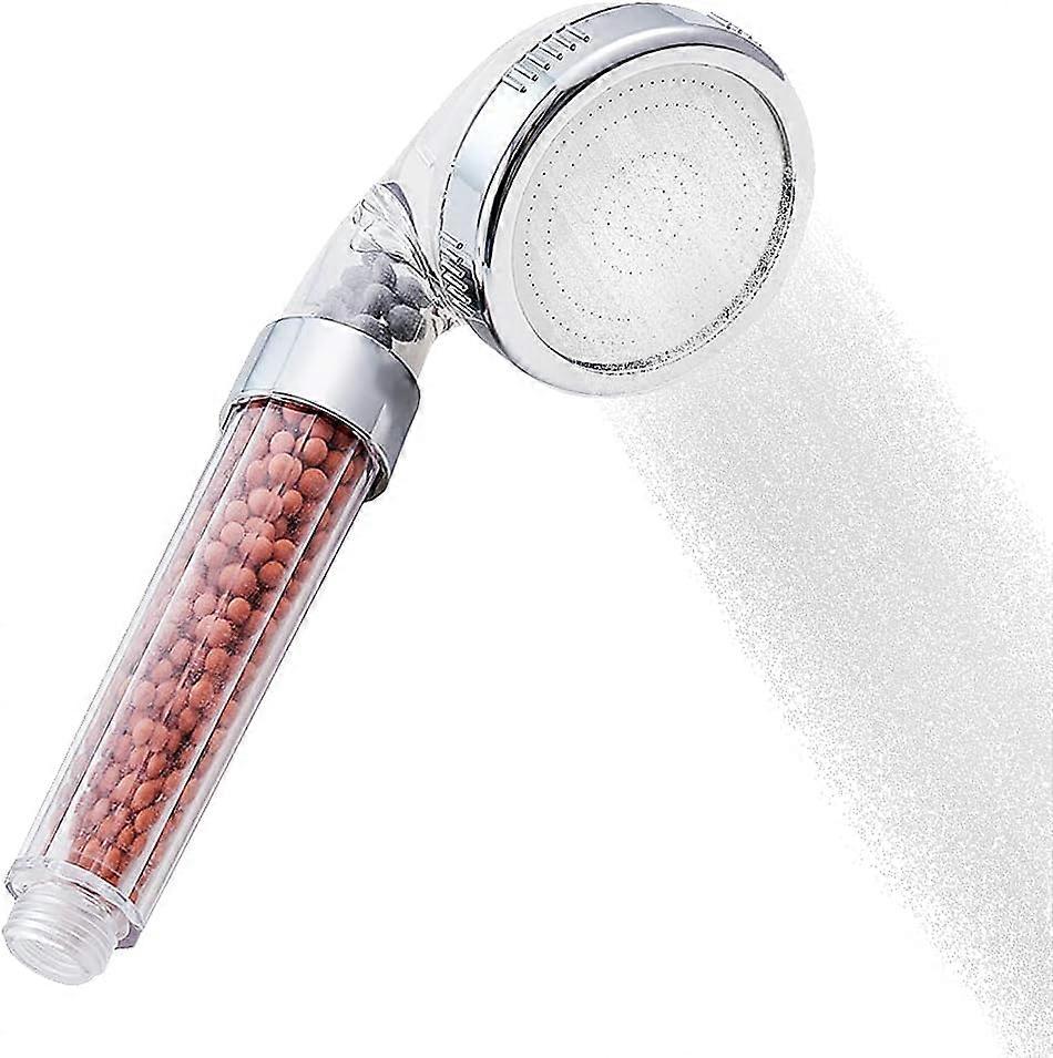 LN-Modes Adjustable Shower Filter Head Anti-Limescale High Pressure Shower Head Water Saving Replaceable Lonic Filtering System Shower Head Bathroom a