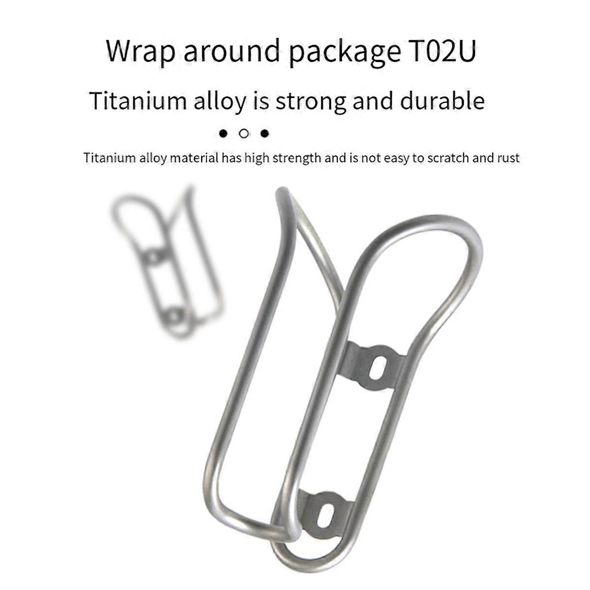 Bicycle Kettle Rack Titanium Alloy Hollow Riding Water Bottle Cage Holder with Screws Bike Cycling Accessories Style B