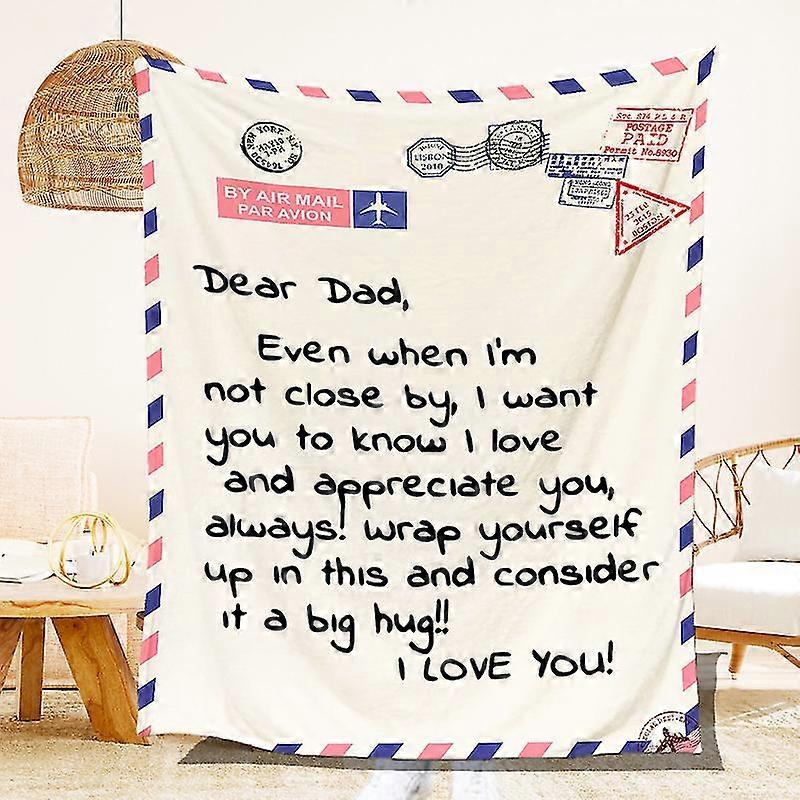 Throw Blanket To Dad From Daughter Son, For Dad