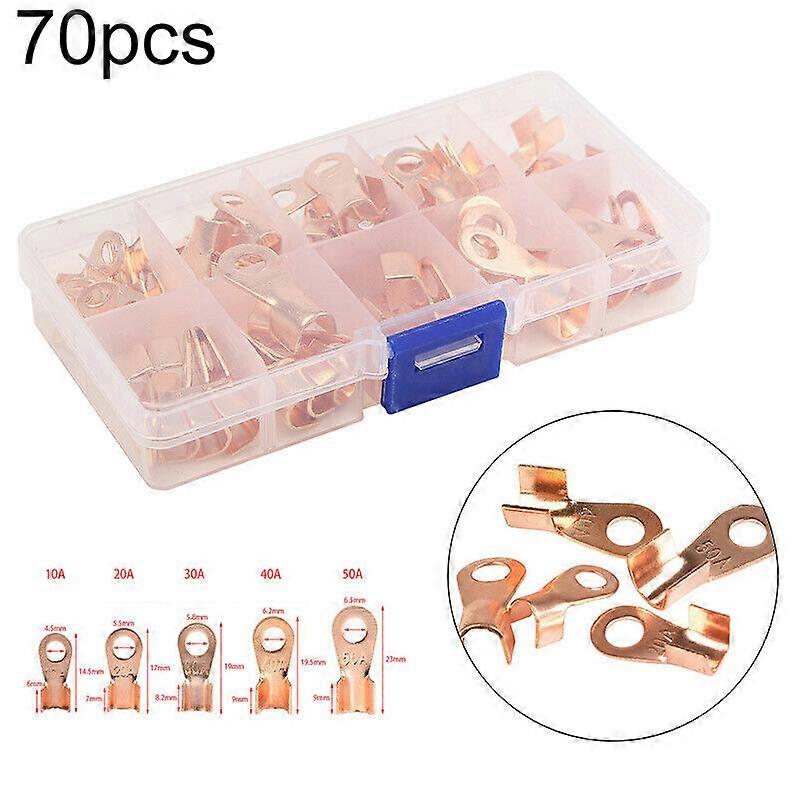 Kit Copper Terminals Storage box Open Barrel Ring Lug Connector Repair