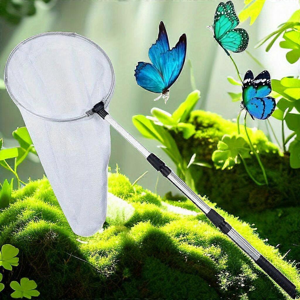 Catch Butterflies and Insects with this Lightweight, Retractable Fishing Net - Perfect for Outdoor Exploration!