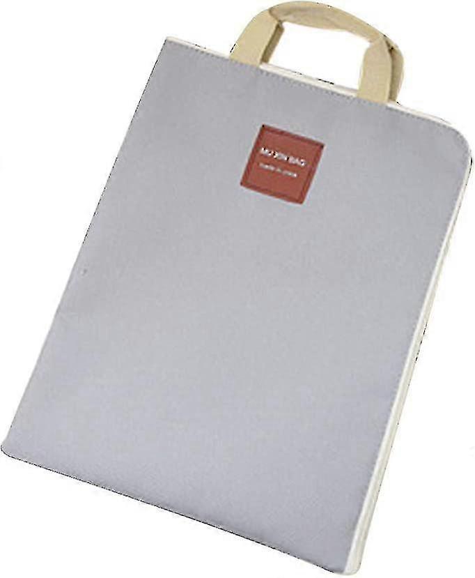 File Folder Multifunctional Portable Zippered File Bag Canvas 1 Piece File Package Size 13.7x10.5 Inch