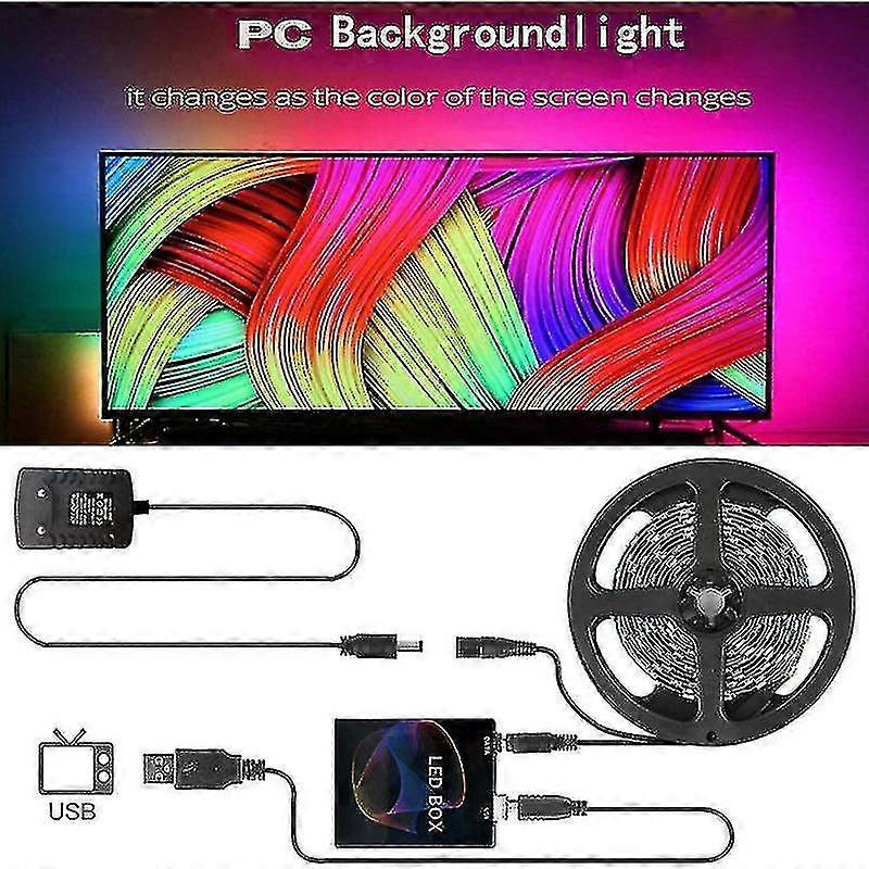 TV Backlight LED Strip Lighting - 30 Lamps per Meter - 3m