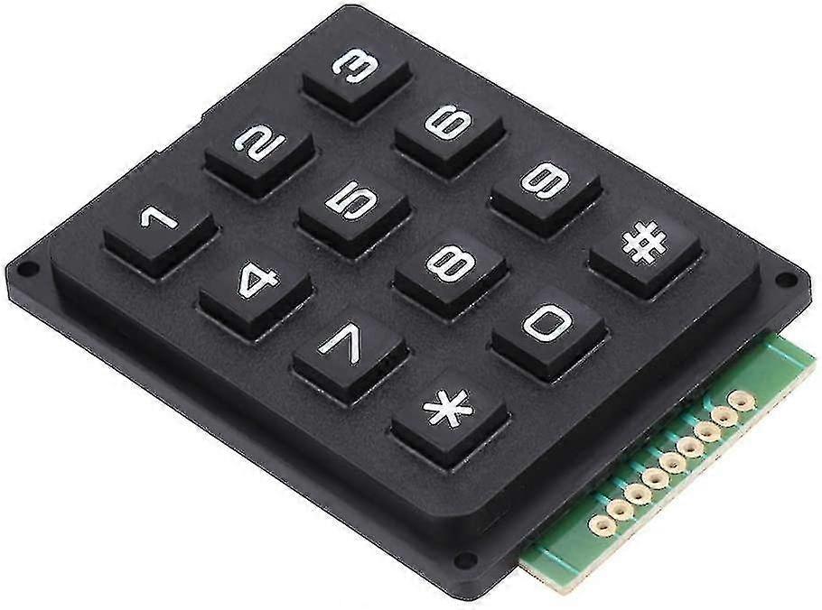 Attoe Mini Numeric Keypad Modules With 12 Keys External Portable Keyboards 3x4 Pushbuttons For Any Microcontroller