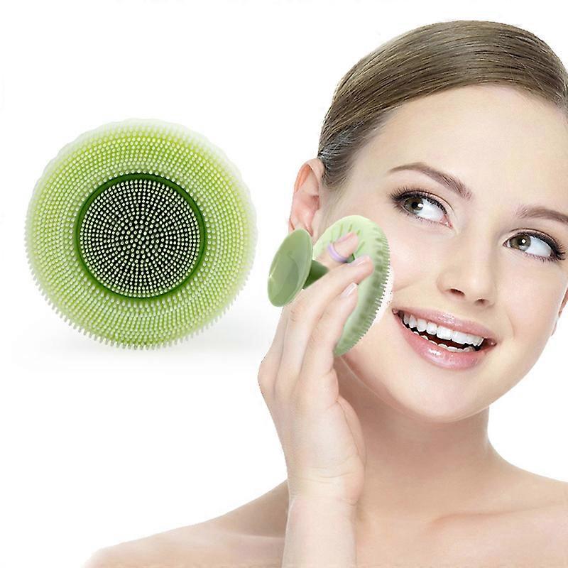 Face Scrubber, Soft Silicone Facial Cleansing Brush Face Exfoliator Blackhead Pore Face Wash Brush for Deep Cleaning Skin Care