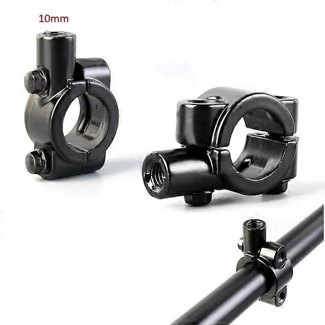 QX 10mm 8mm Handlebar Mirror Adapter Mount Holders Bracket Clamp Universal Motorcycle Handle Bar Bike Black