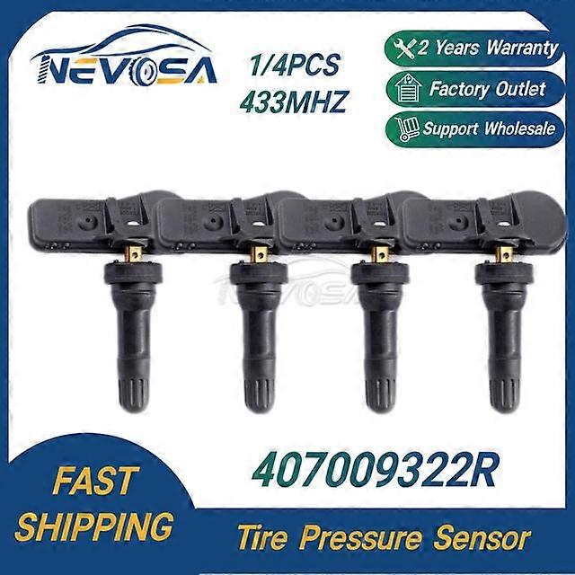 TPMS Sensor 40700-9322R For Dacia Fiat Lada Renault Opel Smart Forfour 407009322R 407001628R 433MHZ Tire Pressure Sensor
