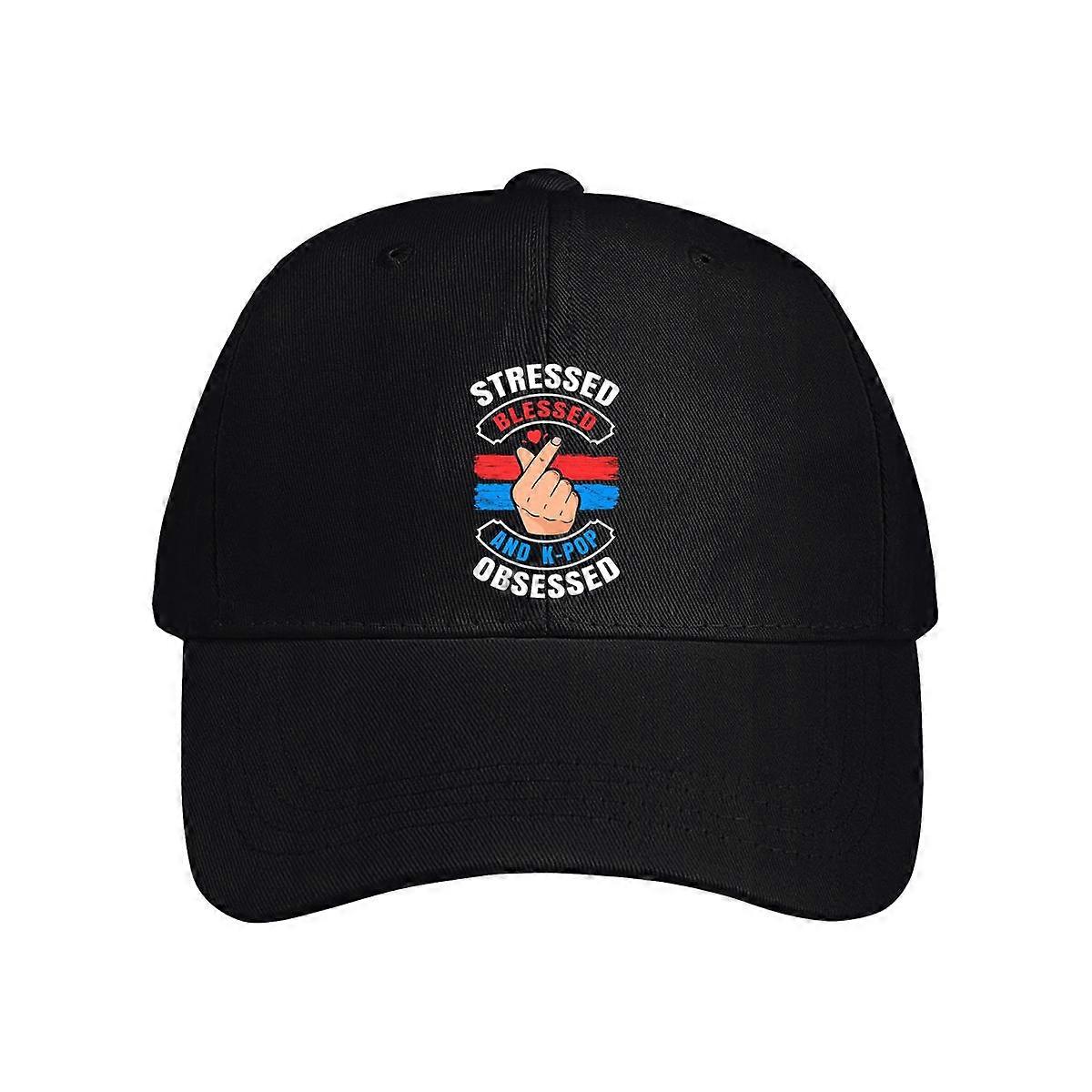 Stressed Blessed And K-pop Obsessed Baseball Cap