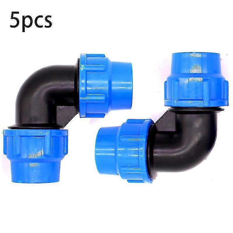 5pcs Plastic Quick Connect Elbow For Water Pipe Pe Quick Connect Connector 90 Quick Connect Elbow
