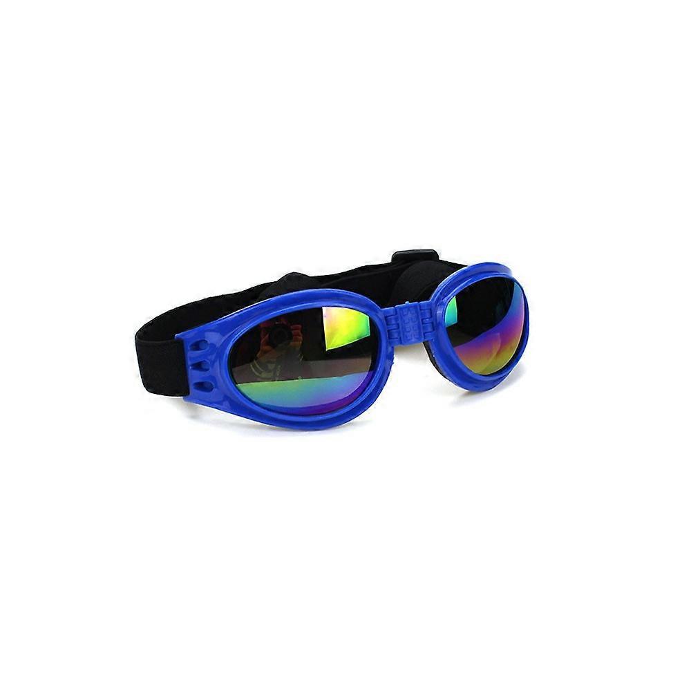 Dww-Un morceau de lunettes de soleil bleues impermables pour animaux de compagnie pour chiens d'environ plus de 15 livres