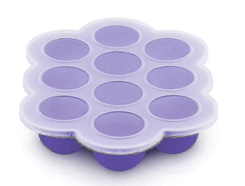 Silicone Food Freezer Tray With Clip-on Lid