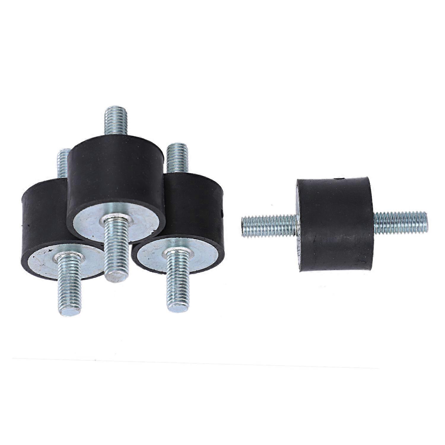 4 pieces M10 rubber double external thread rubber anti-vibration vibration isolator durable