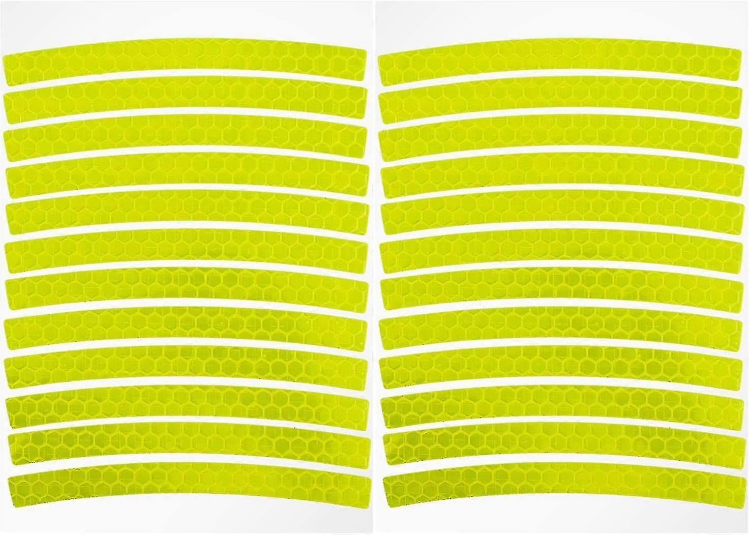 Reflectors Stickers 24-piece Set Stroller Reflector Set Reflective Foil Self-adhesive High Visibility In Autumn And Winter