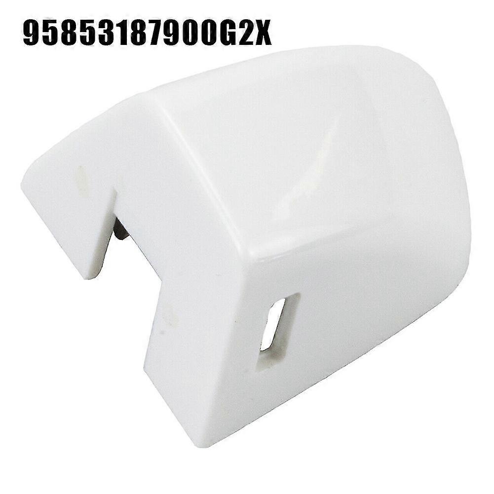White Exterior Door Handle Lock Cylinder Cover Cap For 2011-2017 Porsche Cayenne – Front