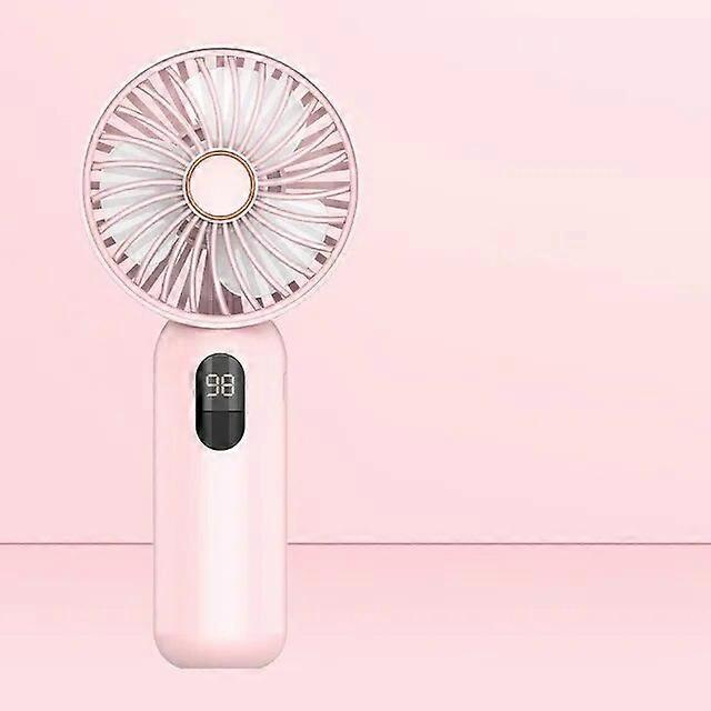 Powered Hand Fans Digital Display Mini Fan USB 1200 Mah Handheld Cute Small Electric Fan Portable Student Cooling Device Pocket Outdoor Hand fan