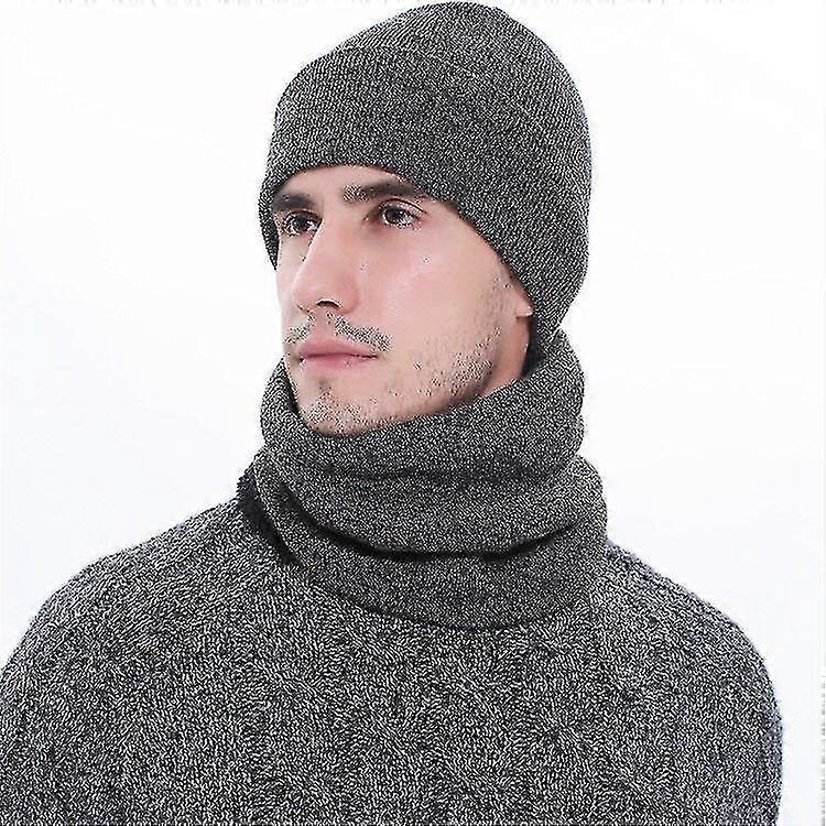 Thickened Warm Knit 3pcs Winter Hat Scarf Gloves Set