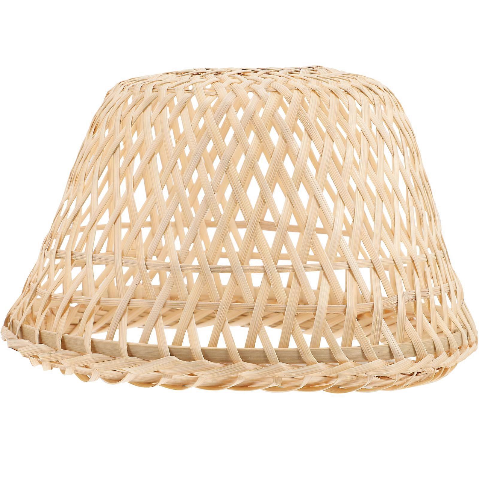 Small Lampshade Bamboo Weaving Retro Style Lamp Shade Barrel Lamp Shade