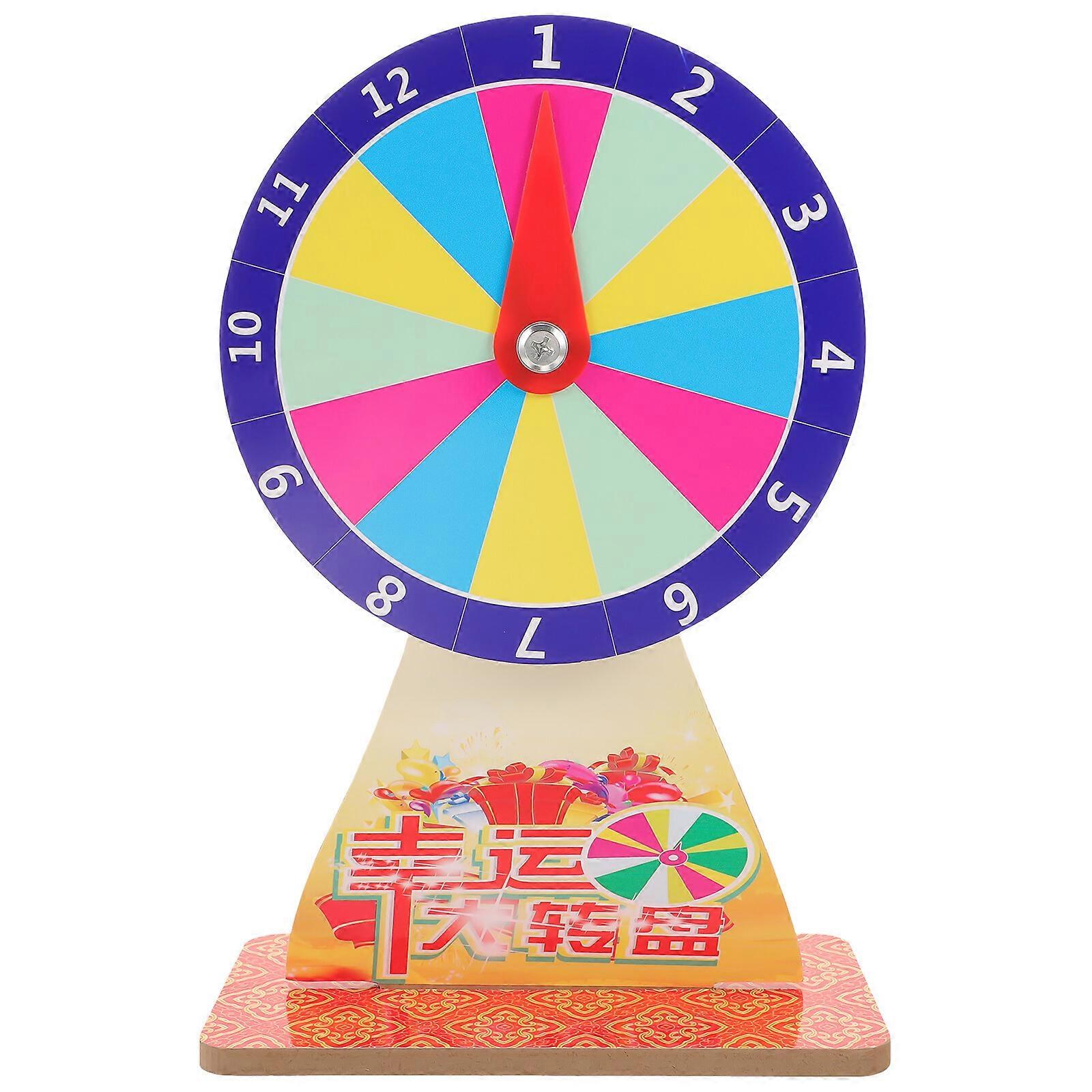 Party Game Wheel Game Rotating Wheel Luck Game Wheel DIY Fortune Wheel Game Prop