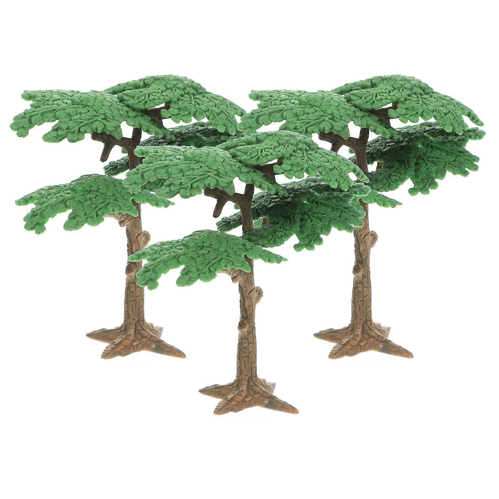 3PC Simulated Landscape Tree Model Mini Pine Tree Cypress Model Funny Kids Tree Toy Tree Decor Vivid Fake Tree Model for Home Office Decor Size S