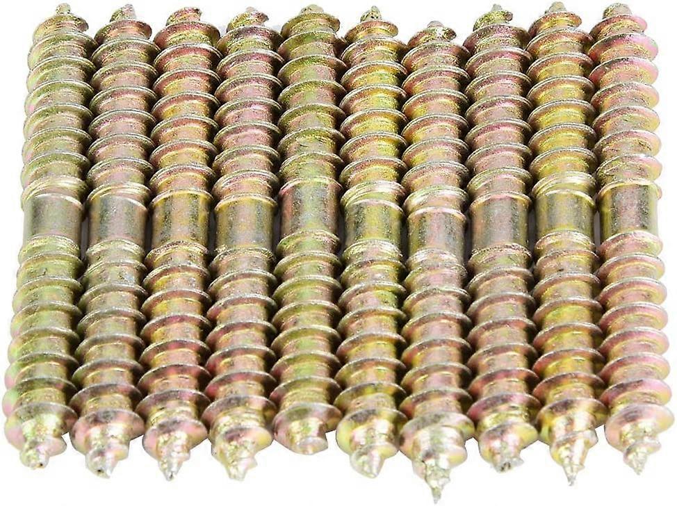 10pcs Self Tapping Threaded Stud  Furniture Connector Rods Bars 6*60mm