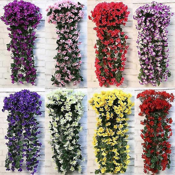 Petals Hanging Artificial Wisteria Hanging Home Decor Fuchsia