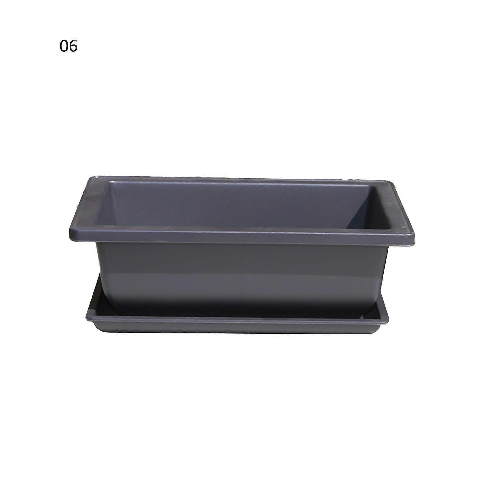 Succulent Flower Pot Square Rectangular Plastic Bonsai Flowerpot Garden Tool JIKAIX