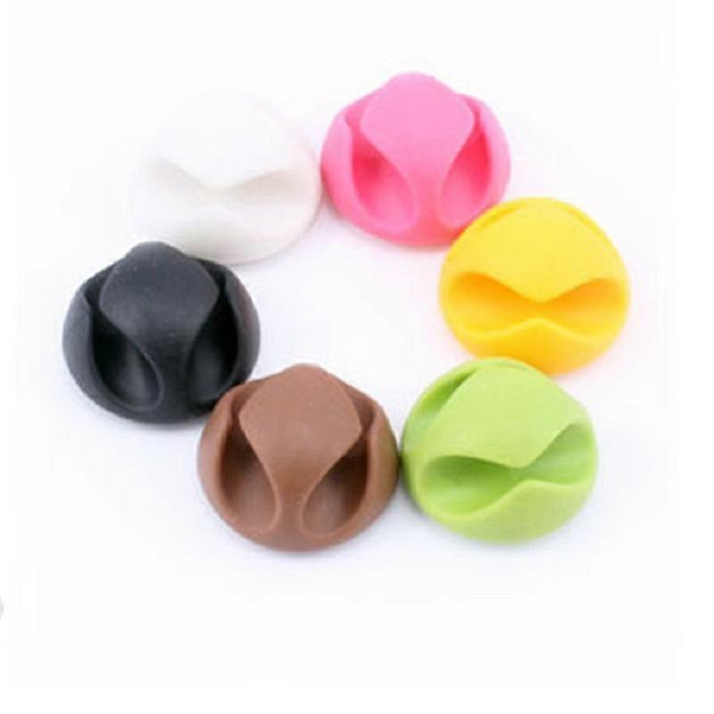 6pcs Cable Holder Clip Cord Organizer Strong Self Adhesive Cable Management For Tidy Up Messy Desktop Usb Cable Cord