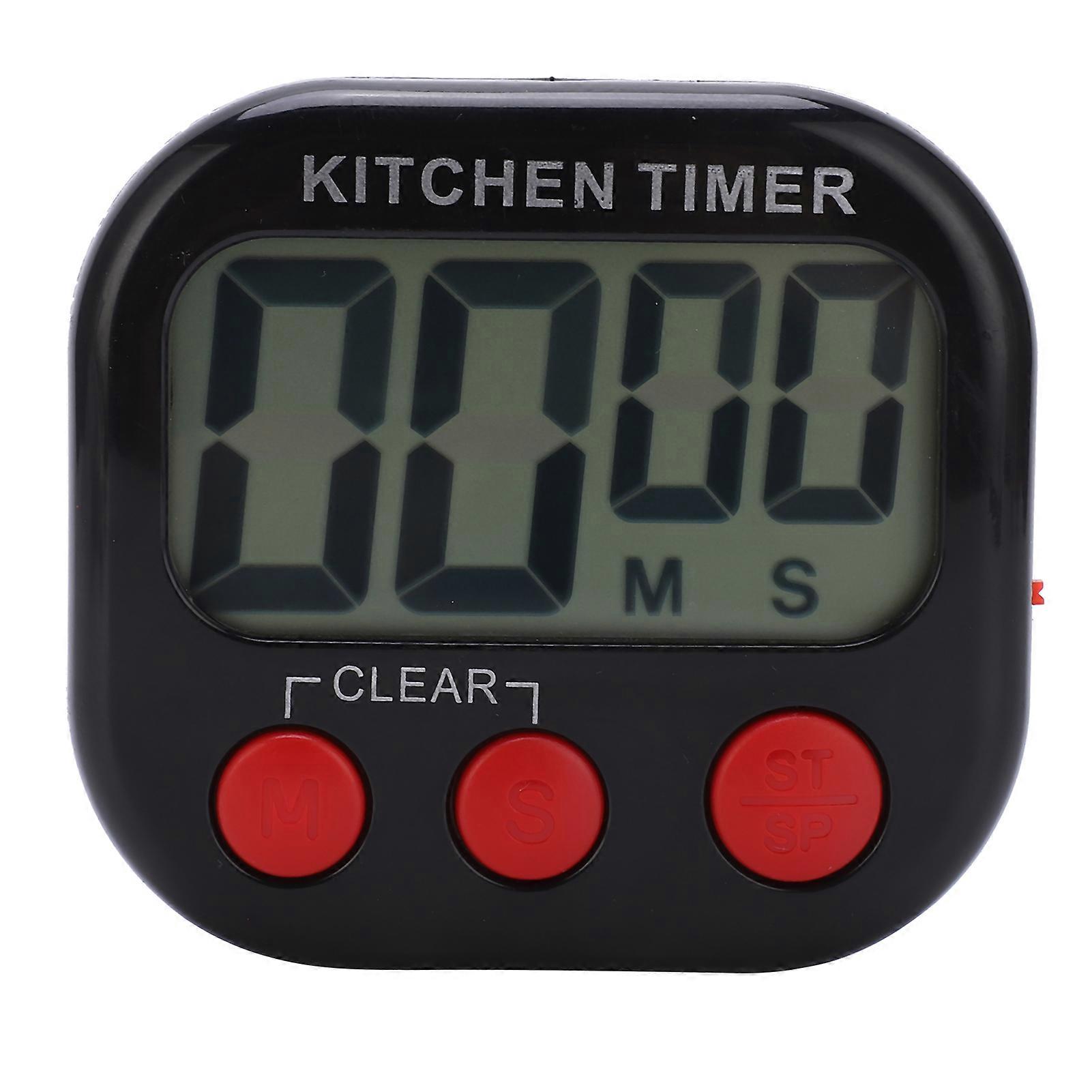 Kitchen Timer Large Clear Space Saving Convenient Durable Portable Reliable Digital Stopwatch Clock