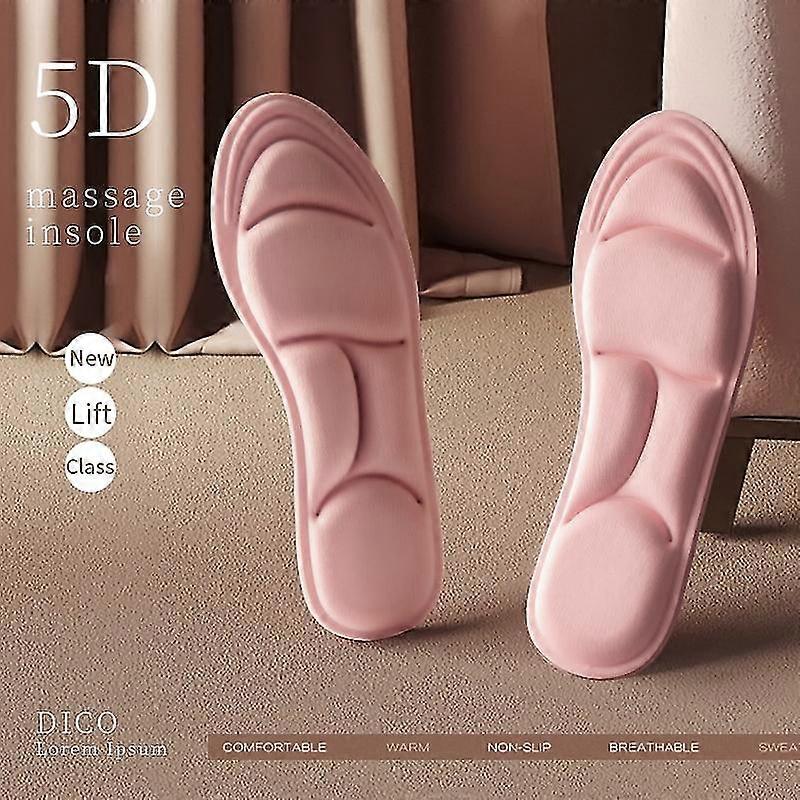 5d Memory Foam Orthopedic Sports Insoles For Shoes Women Men Flat Feet Arch Support Massage Plantar Fasciitis Feet Care Pads
