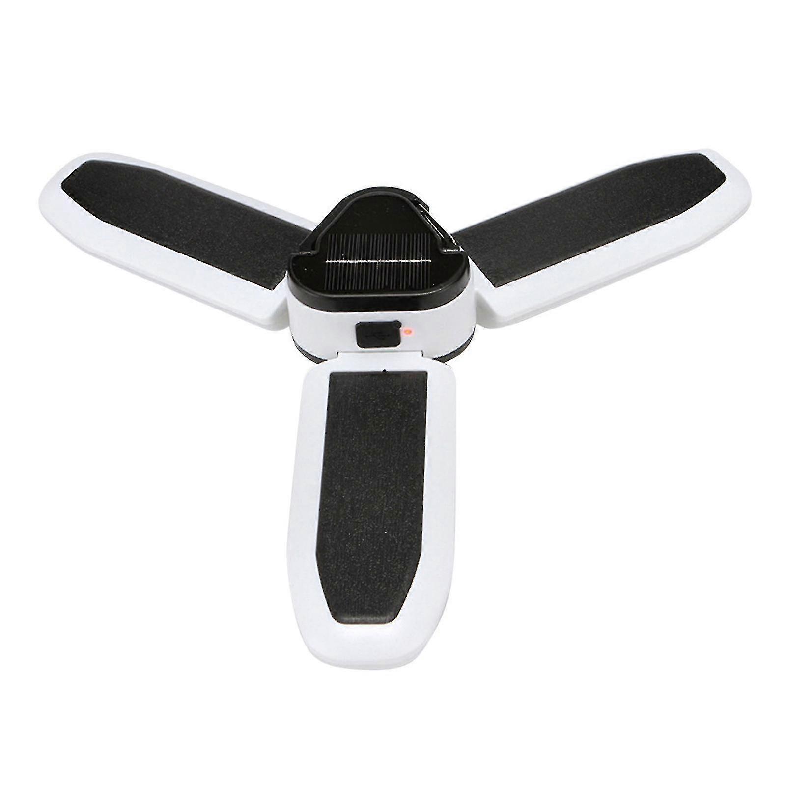 Solar Powered Rechargeable Camping Light 60led Three Leaf Stall Light Outdoor Usb Multifunctional Emergency Light Bulb Light