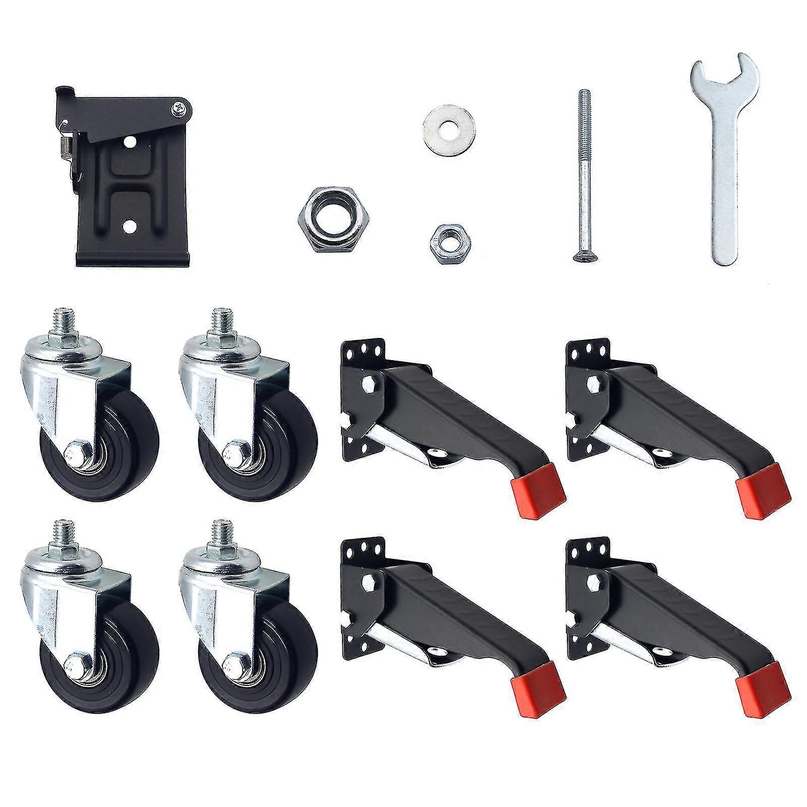 Caster Release Retractable Caster Universal Wheeled Table Caster Kit Includes 1 Removable Mounting Plate