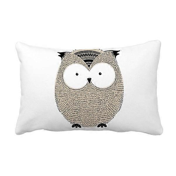 Chubby Owl Throw Pillow
