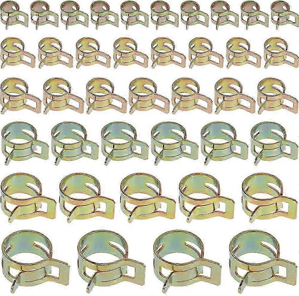 60PCS Spring Clip Pipe Pipe Clamps Spring Clip Clamps Adjustable Pipe Clamp 6