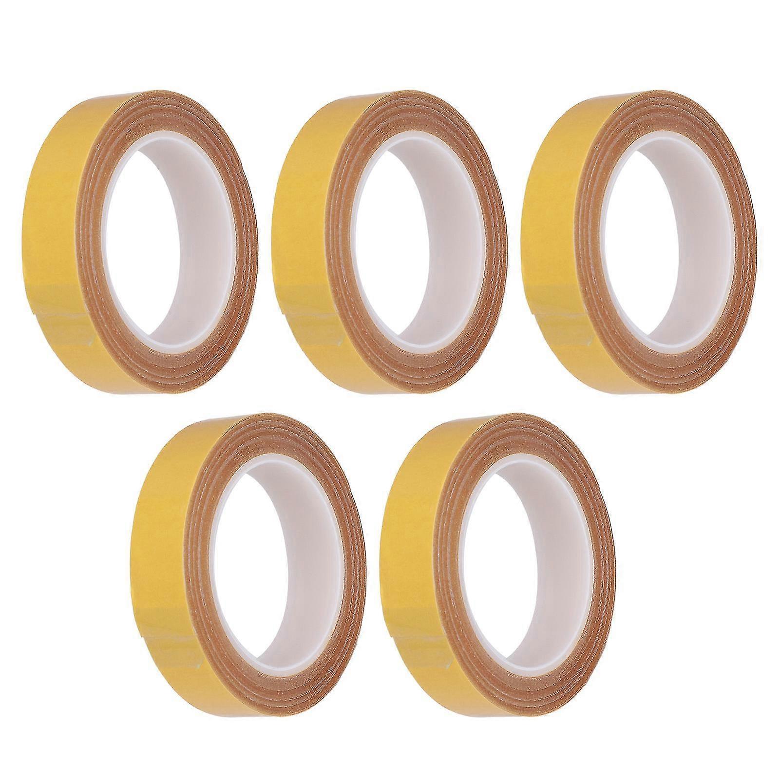 10M Strong Adhesion 5PCS Double Sided Tape - Tensile Resistance Detachable Double Sided Masking Tape for Carpet and Leather