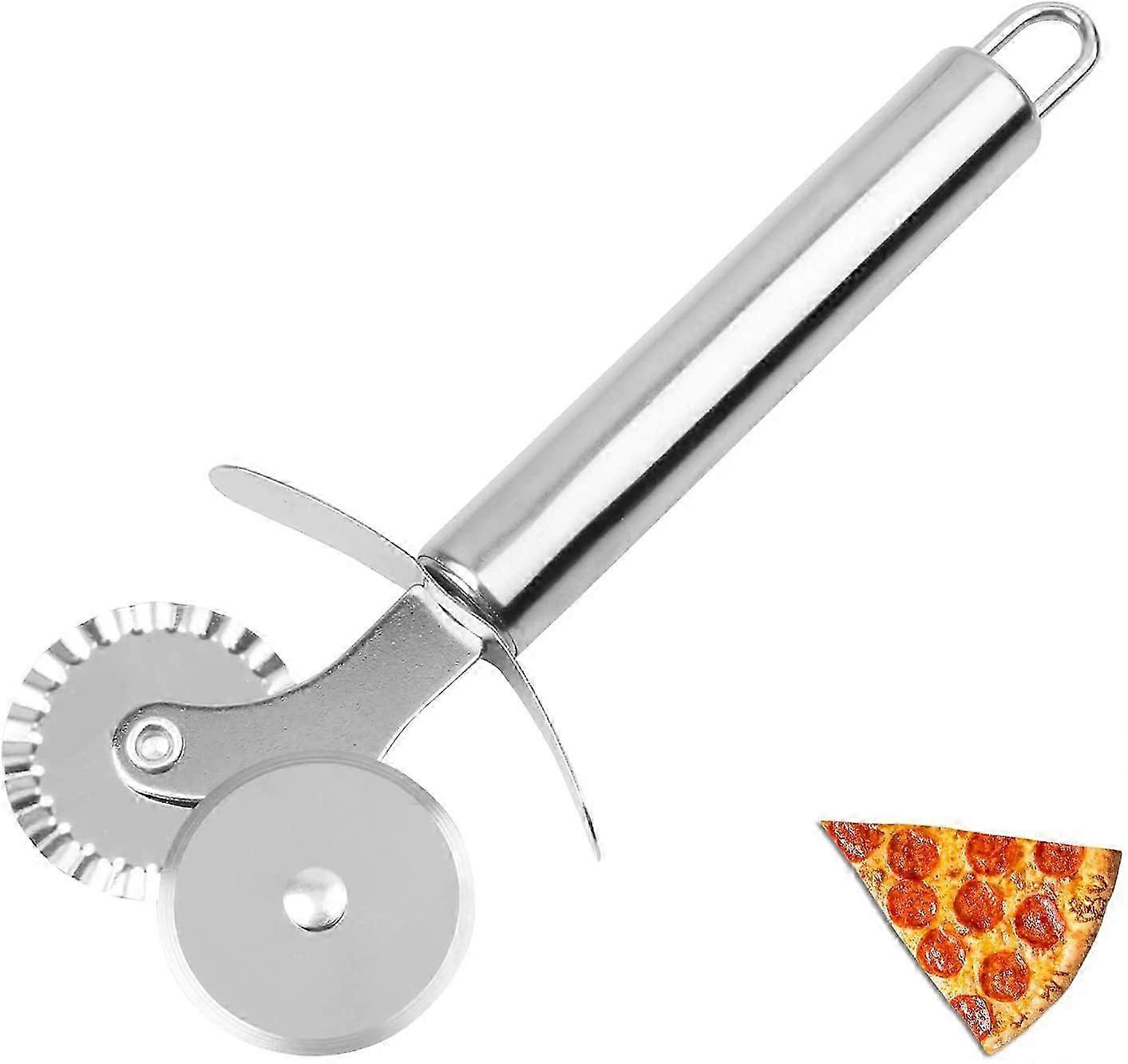 7 inch Pizza Cutter Wheel with Super Sharp Blade and Non Slip Handle